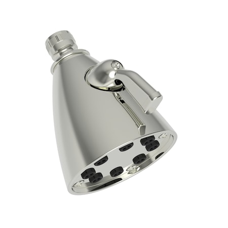 Newport Brass Shower Head, Polished Nickel, Side 211-15